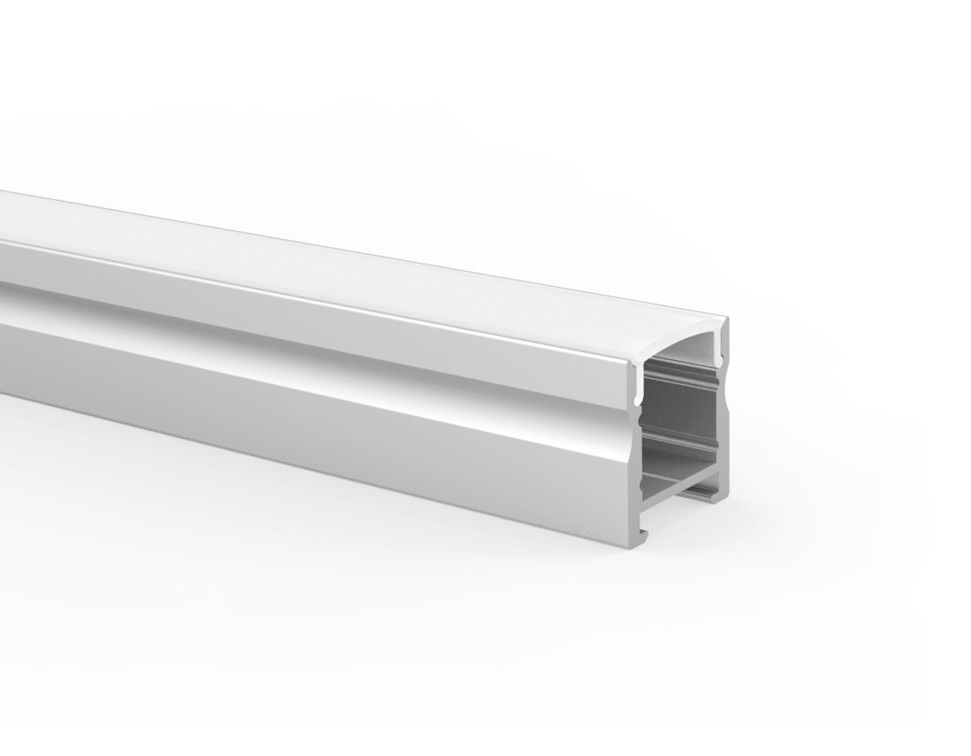 Surfaced mounted led aluminum profile Recessed Strip Light Channel with PC diffuser cover