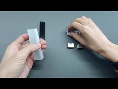 Perfil de aluminio LED regular K15 con cubierta de PC negra para perfil de aluminio para tira LED