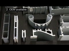 Perfil de aluminio para tira LED de muestra