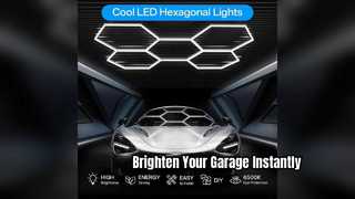 Actualice su garaje con iluminación de taller LED hexagonal
