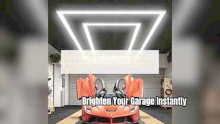 Sistema de iluminación de garaje modular con luces hexagonales LED de 340 W