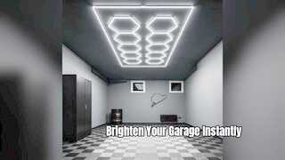 Sistema de iluminación de garaje LED hexagonal definitivo