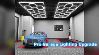 Último sistema de iluminación LED hexagonal para garaje de 624 W