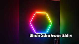 Actualice su espacio con luces LED hexagonales RGB