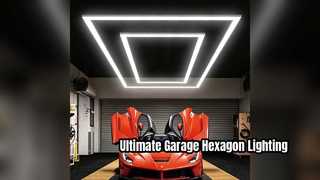 Actualice su garaje con iluminación LED hexagonal de 340 W
