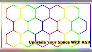 Actualización de iluminación inteligente con luz de techo LED RGB hexagonal de 15