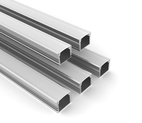 Un buen precio. Canal de aluminio del difusor LED de la PC T5 del perfil 6063 de la tira de W16.5mm H13.5mm LED en línea