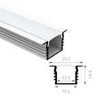 Extrusion Pc Diffuser Cover Recessed Aluminium Profile 6063 T3 For Strip Light Alu Channel