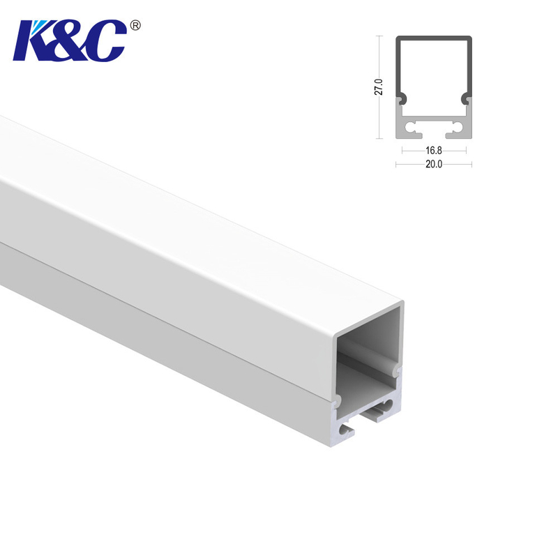 2.5m Length LED Aluminium Extrusion Profile With PC Diffuser Cover