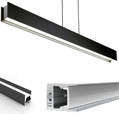 Un buen precio. Perfil de aluminio de la tira del LED que suspende la protuberancia llevada luz linear pendiente del canal de Alu de la tira con el difusor de la PC en línea