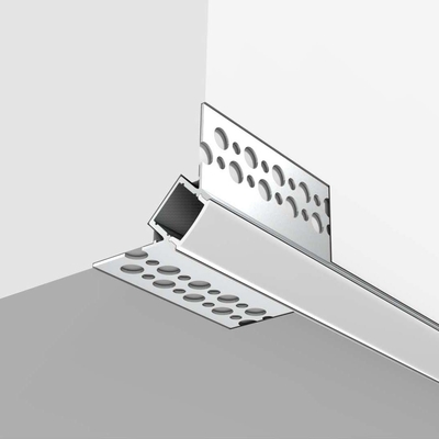 Un buen precio. El canal del perfil del cartón yeso del LED ahuecó el aluminio T5 del yeso 6063 del yeso de la mampostería seca para la luz de tira llevada en línea