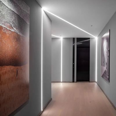 El perfil del cartón yeso del LED con la PC PMMA ahuecó el aluminio de aluminio llevado T5 del OEM Edm 6063 del perfil de la tira