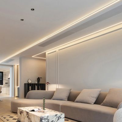 KA6 25*13m m RGB ip65 llevó la protuberancia de aluminio de la tira para el cuarto de baño