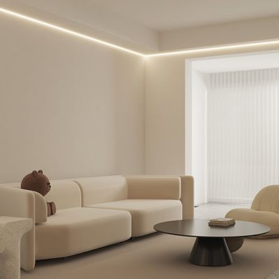 El chorreo de arena de iluminación llevado de aluminio de los perfiles de la longitud los 2.5m de ROHS ahuecó