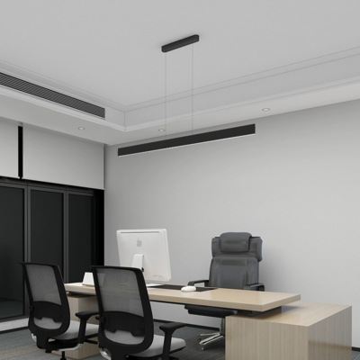 Un buen precio. Color blanco negro de iluminación pendiente linear del perfil de aluminio de la protuberancia en línea