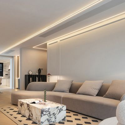 Perfil ahuecado aleación del cartón yeso de IP44/20 LED con la cubierta del difusor de la PC