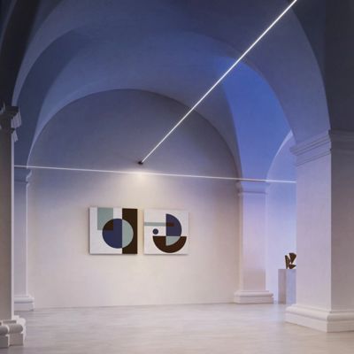 Tira de acero inoxidable con la luz linear del PVC del horizonte de las luces del starline negro de los accesorios