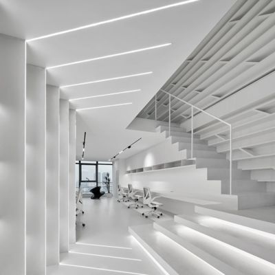 Perfiles de aluminio de la protuberancia de H8mm LED con el difusor de la PC para la iluminación del piso