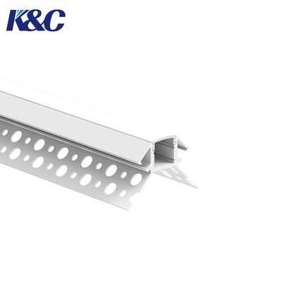 Un buen precio. 6061-T6 Aluminum Alloy LED Plasterboard Profile with Integrated Diffuser and Sandblasting Oxidation for Uniform Lighting en línea