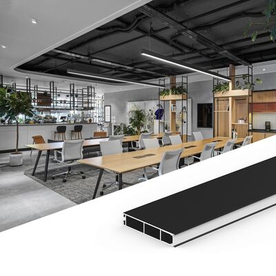 Un buen precio. Perfil de aluminio de banda LED de longitud personalizada con aleación de aluminio 6063 y recubrimiento en polvo para luz de banda LED en línea