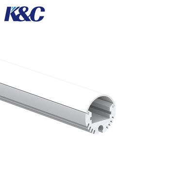 Un buen precio. 6063 T5 Extrusión LED redonda con cubierta de PC para la instalación en suspensión en línea