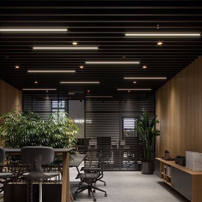 Un buen precio. Profile de disipador de calor de aleación de aluminio 6063 T5 con alta conductividad térmica para instalación en suspensión Iluminación LED en línea