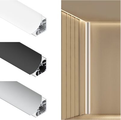 Un buen precio. Perfil de esquina LED de aleación de aluminio 6063 T5 con superficie anodizada para iluminación decorativa en línea