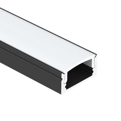 Un buen precio. K17 Perfil de aluminio LED montado en la superficie con difusor PC PMMA para tira LED de 12 mm en aleación 6063 T5 en línea