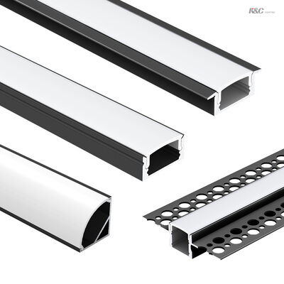 Un buen precio. 6063 T5 Aluminio de aleación de aluminio LED de perfil de aluminio con 5 años de garantía para las tiras de LED de hasta 12 mm de ancho en línea