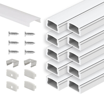 Un buen precio. Perfil para tira LED de aleación de aluminio 6063 T5 con longitud personalizable y garantía de cinco años en línea