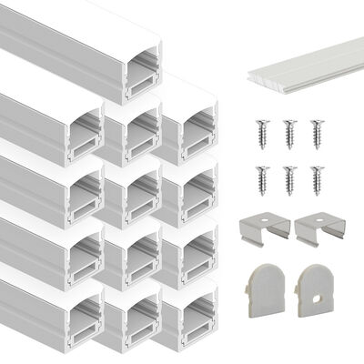 Un buen precio. 17.0*19.9mm LED Aluminio de perfil 6063 T5 Aleación con oxidación por chorro de arena para el canal de banda LED montado en la superficie en línea
