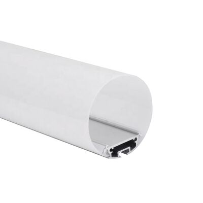 Un buen precio. 60 mm de aluminio redondo 6063-T5 de LED de banda de aluminio de perfil con cubierta de difusor KN9 en línea