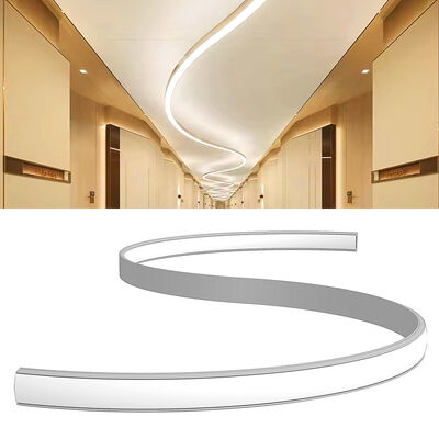 Un buen precio. 6063 T5 de aleación de aluminio LED de banda de aluminio con oxidación por chorro de arena y dirección de sombra hacia arriba y hacia abajo en línea