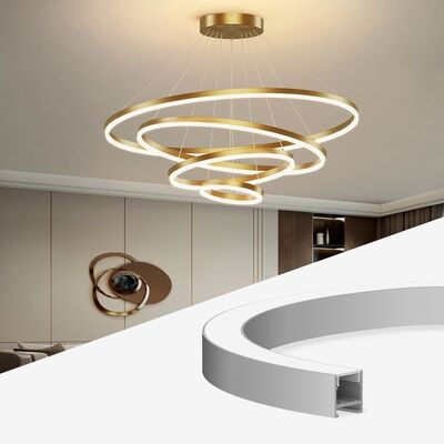 Un buen precio. Canal LED de aleación de aluminio 6063 T5 con 50000 horas de vida útil para PCB de ancho hasta 12 mm en línea