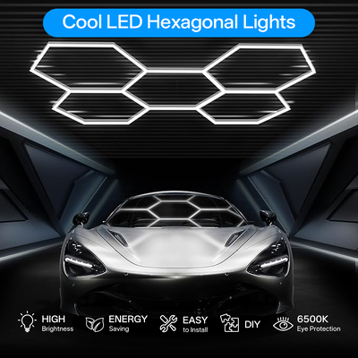 Un buen precio. K&C Hexagon Light LED Techo Pared Detallado Estudio Posh Taller Luz Diy Led Honeycomb Taller de coches garaje Luz de trabajo en línea