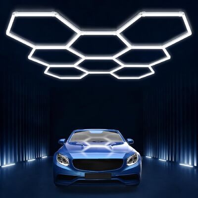 Un buen precio. Sistema de iluminación de Panel hexagonal de luz LED, luces de techo tipo panal conectables modulares para casa, garaje, estudio y oficina en línea