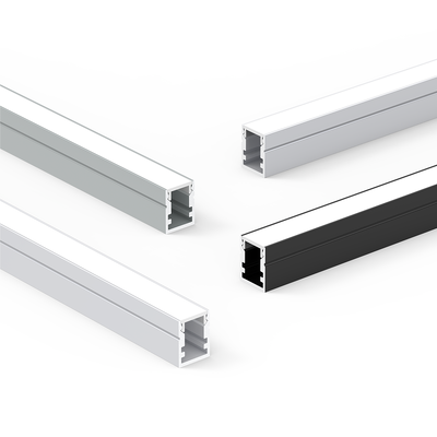 Servicio de corte de piezas montadas en la superficie con extrusión de aluminio de la serie K3 6000 para decoraciones de canales de rayas de luz LED
