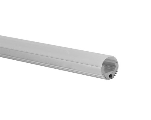 Pequeño perfil de aluminio anodizado formado ronda de 20m m LED con un difusor redondeado