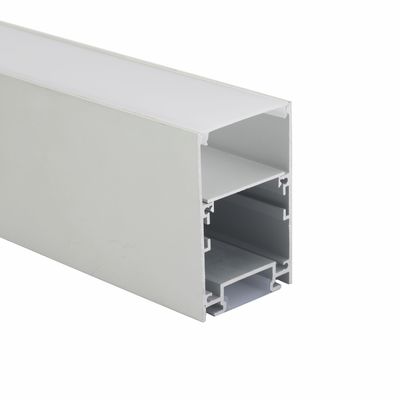 aleación 6063 de 75*75m m arriba y abajo de encender el canal de aluminio llevado perfil del LED