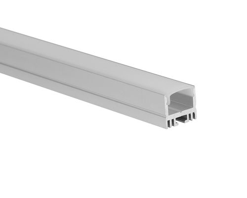 Traje de aluminio llevado del perfil de la tira de aluminio del canal LED para la tira de 12m m con la cubierta del difusor de la PC