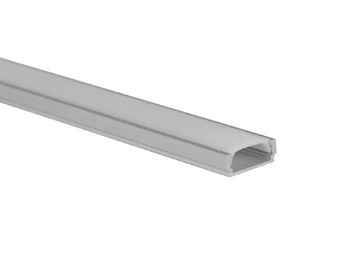 El perfil de aluminio de la tira del LED con el montaje de superficie de la cubierta del difusor de la PC llevó el canal