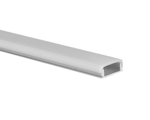 Perfil de aluminio de la tira del LED con el difusor plano del arco de la cubierta de la PC para el montaje superficial