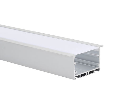 La cubierta de aluminio llevada de la PC del negro del canal W50*H35mm ahuecó el perfil de aluminio del LED