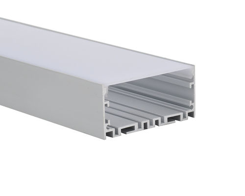 W75*H35 suspendió el perfil de aluminio de la tira linear de la iluminación LED con la cubierta del difusor de la PC