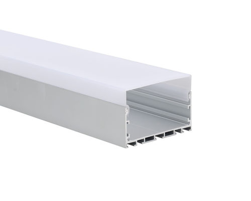 Protuberancia ligera linear 75x50m m con el perfil de aluminio de la tira de la cubierta LED de la PC