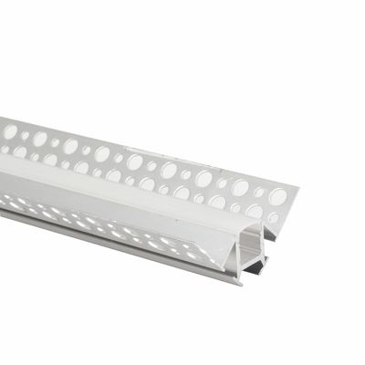 Perfil de aluminio ahuecado del cartón yeso de la tira T5 6063 LED con la cubierta de la PC
