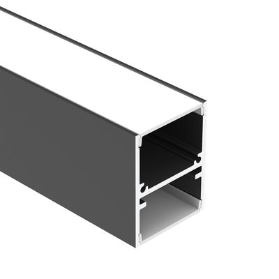 IP20 100lm/W arriba y abajo de encender perfil del LED anodizó la aleación 6063