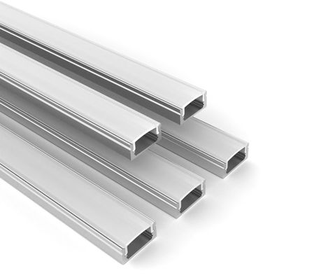 El perfil de aluminio llevado 17*9m m de la tira para el soporte superficial llevó la iluminación linear con la cubierta de la PC