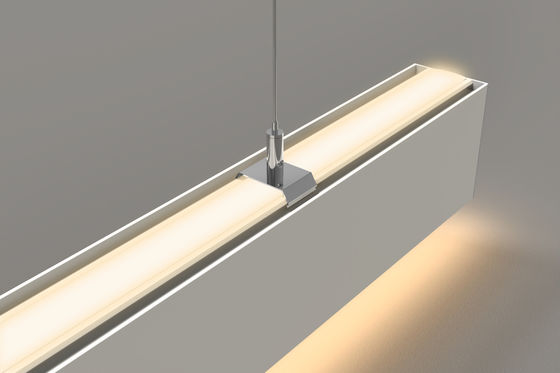 altura de aluminio de la anchura 55m m de la luz 35m m del perfil dentro del PWB de 27.8m m para la iluminación del up&down