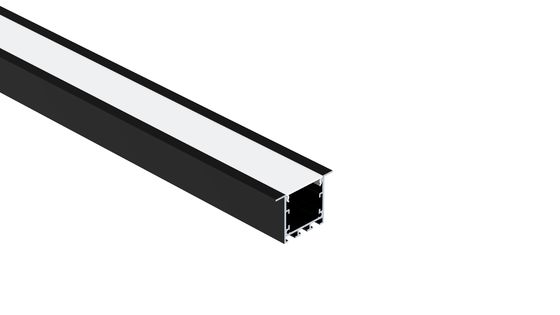 La protuberancia de aluminio de W35*H35mm LED perfila el soporte ahuecado con el difusor de la PC